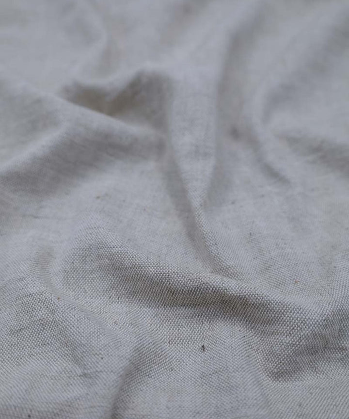 Cream handwoven kala cotton fabric