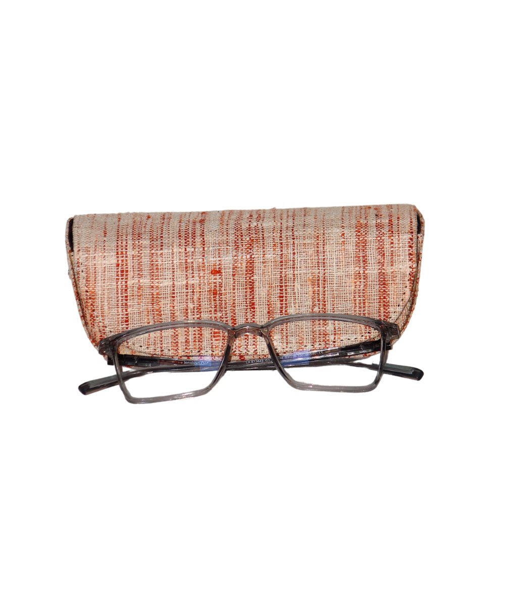 Peach cotton handloom khadi sun glass cover