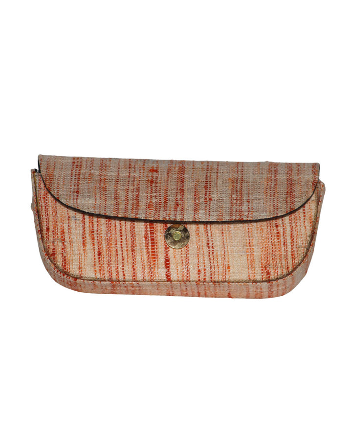 Peach cotton handloom khadi sun glass cover