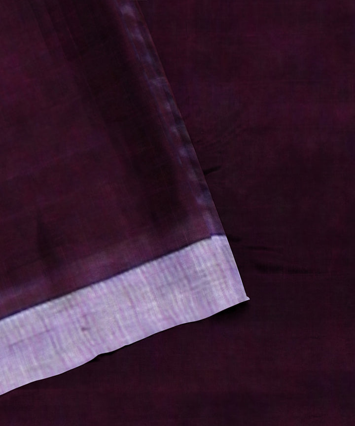 Wine handloom cotton bengal saree