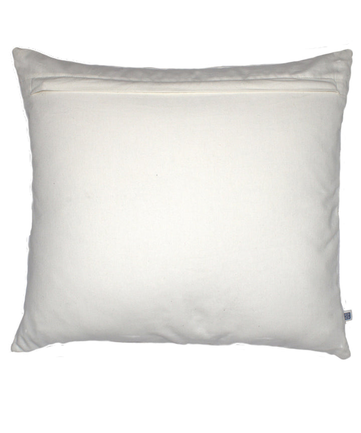 Offwhite hand printed cotton cushion cover