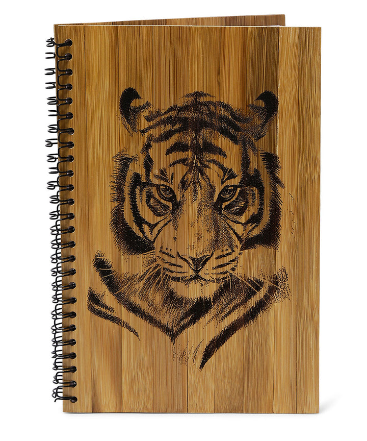 Beige bamboo bamboo carving bamboo notebook