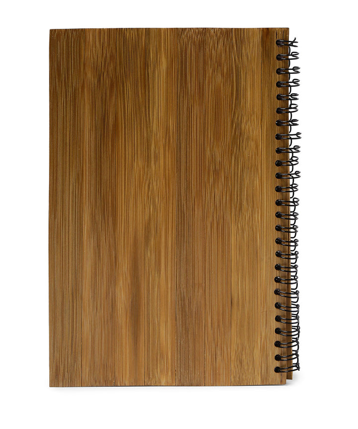 Beige bamboo bamboo carving bamboo notebook