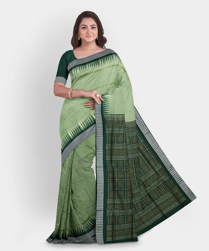 Artichoke multicolor silk handwoven bomkai saree