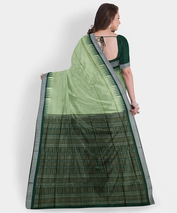 Artichoke multicolor silk handwoven bomkai saree