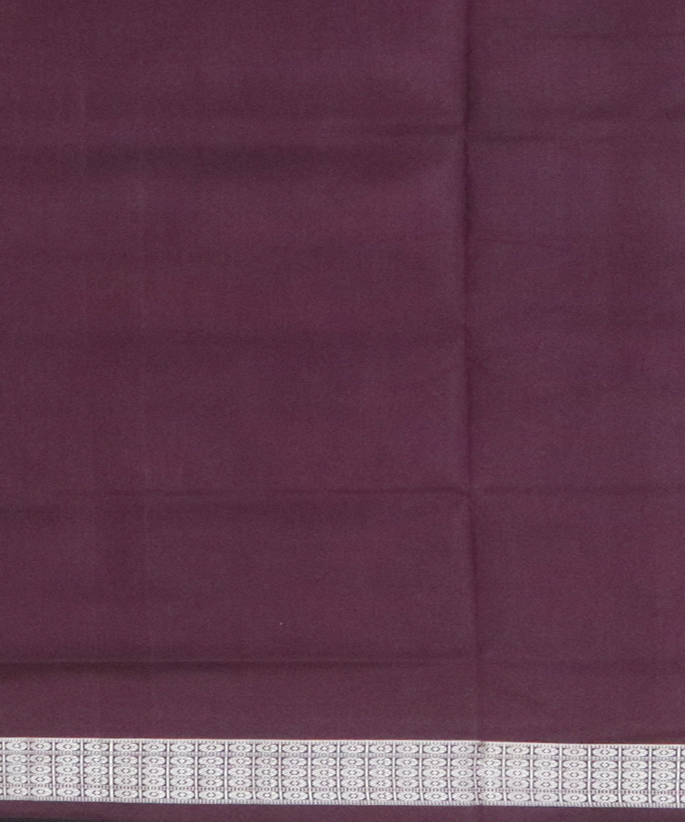 English lavender silk handwoven sambalpuri saree