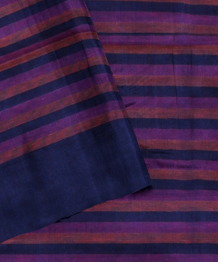 Royal blue handloom cotton bengal saree