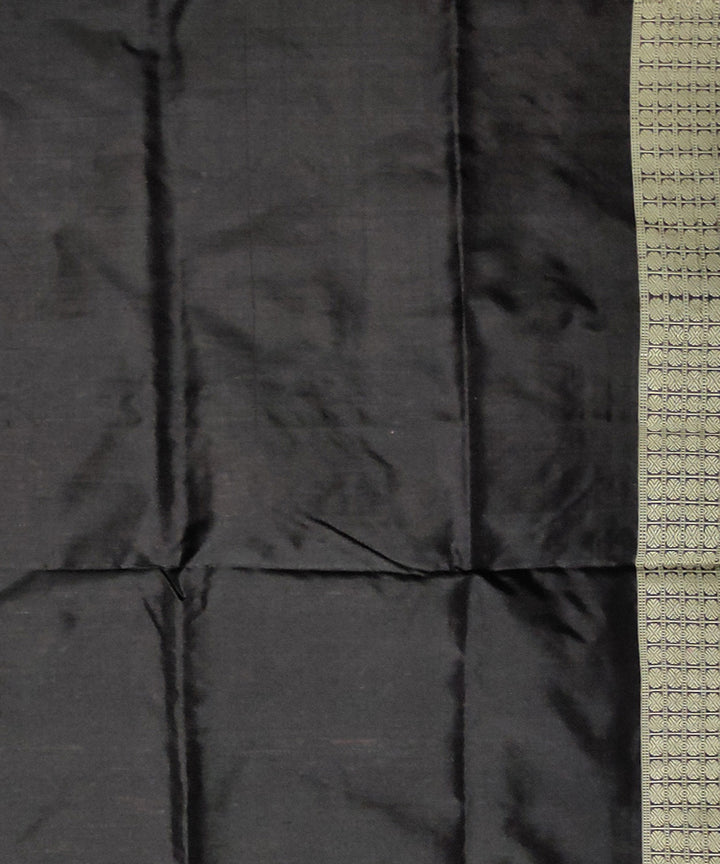 Magenta black silk handloom sambalpuri saree