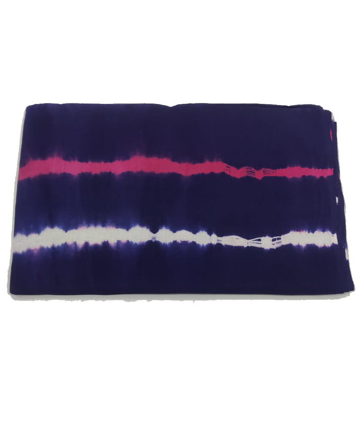 2.5m Blue pink tie dye cotton kurta material