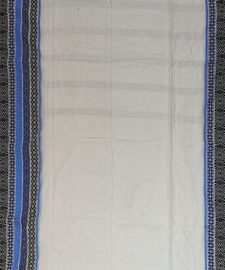 White cotton handloom bengal saree