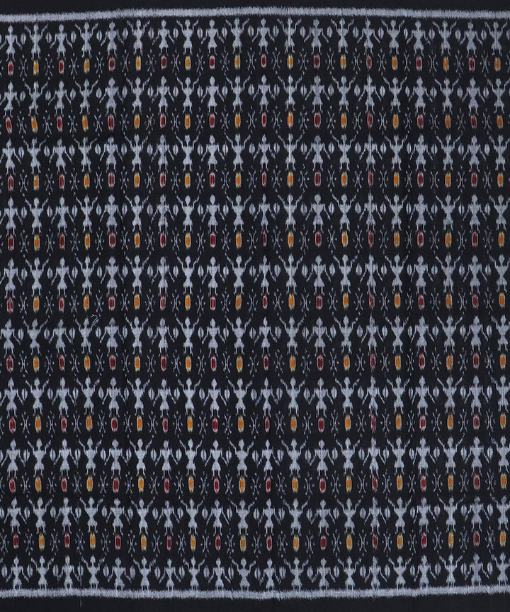 Red multicolor handwoven sambalpuri cotton dress material