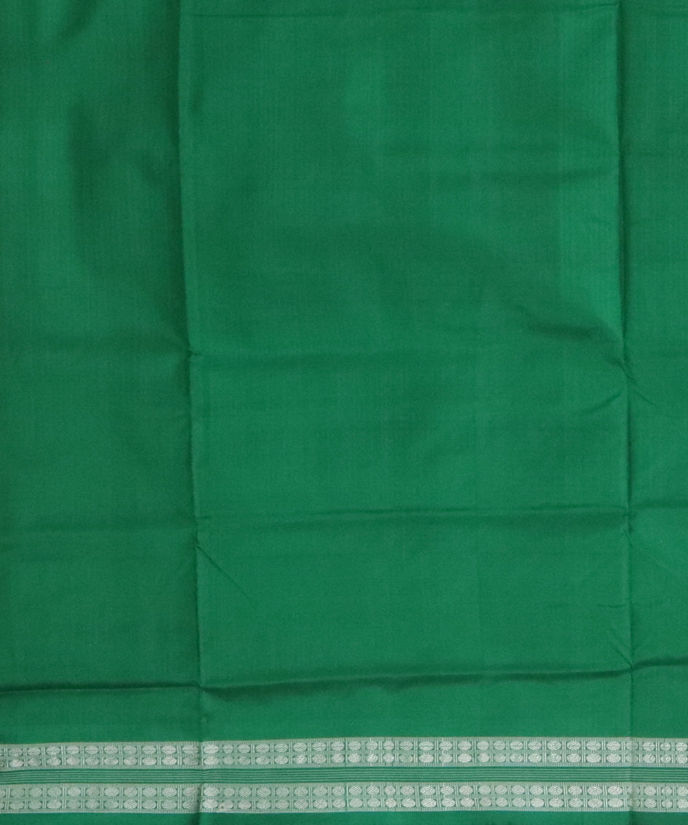 International orange silk handwoven sambalpuri saree