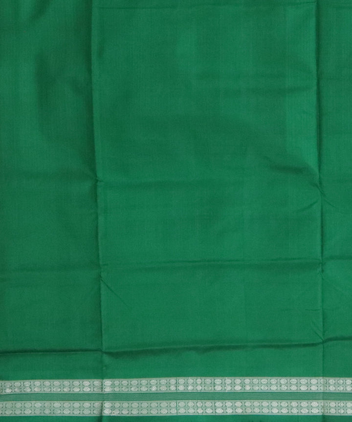 International orange silk handwoven sambalpuri saree