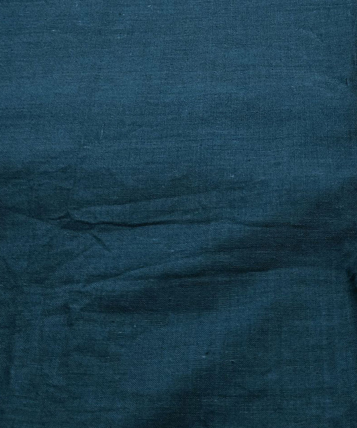 Dark green handloom bengal cotton fabric