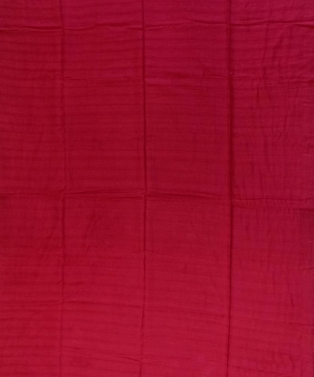 Red black cotton handloom bengal saree