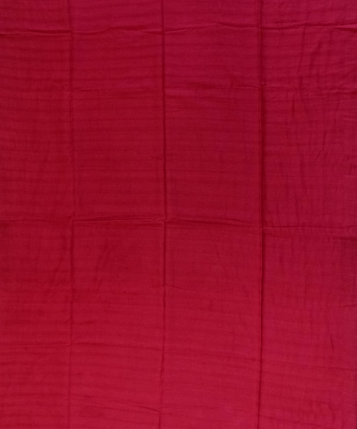 Red black cotton handloom bengal saree