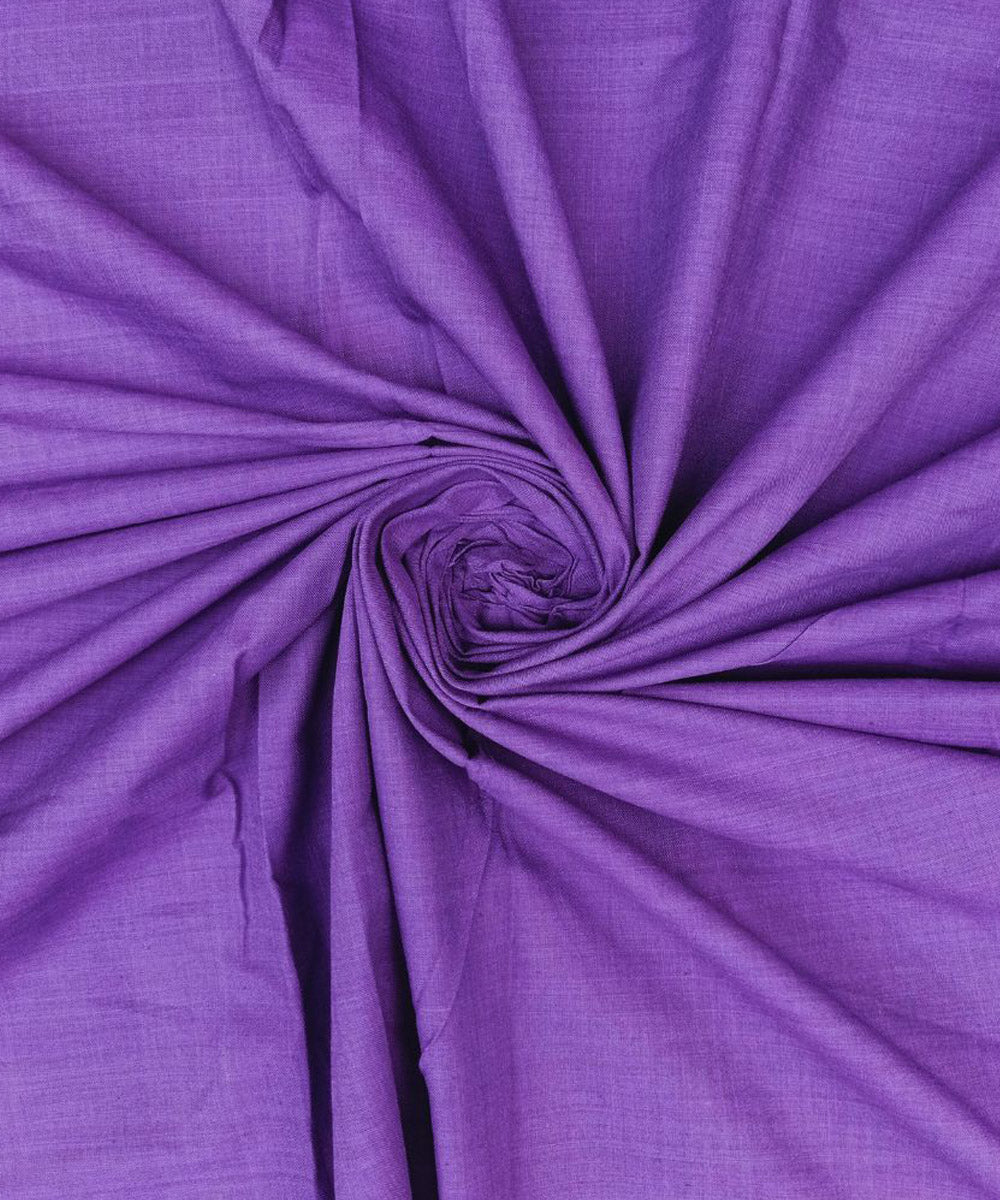 Purple handloom bengal cotton fabric
