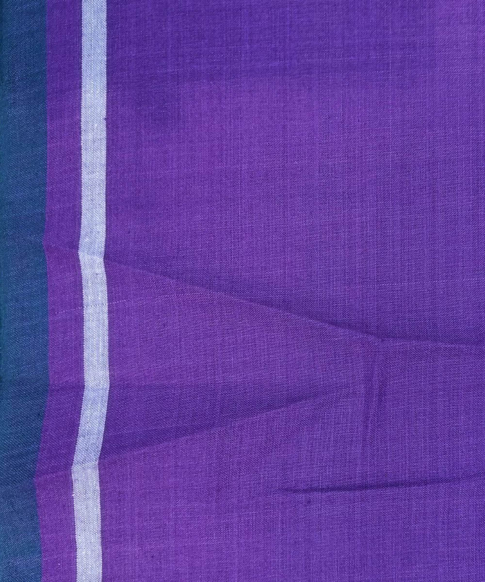 Purple handloom bengal cotton fabric