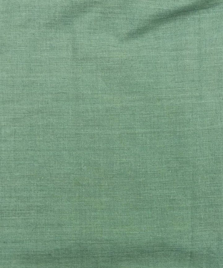 Light green handloom bengal cotton fabric