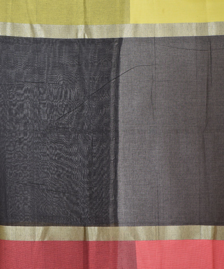 Multicolor cotton handloom shantipuri saree