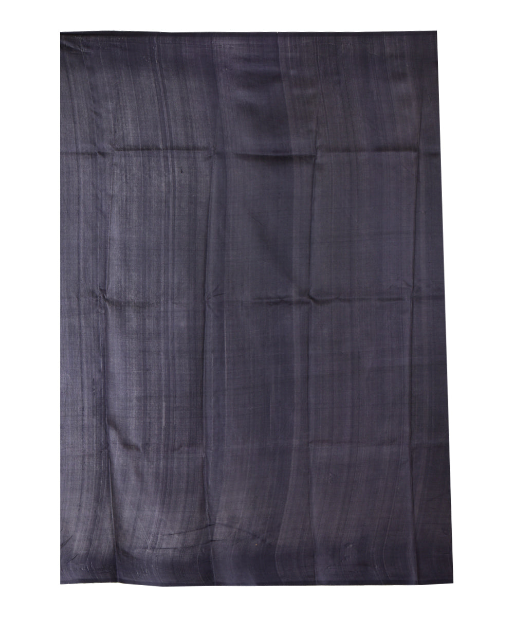 White mustard handwoven silk saree