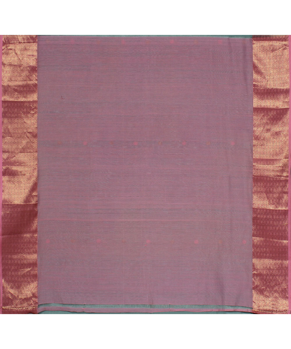 Skyblue handwoven maheshwari cotton silk saree