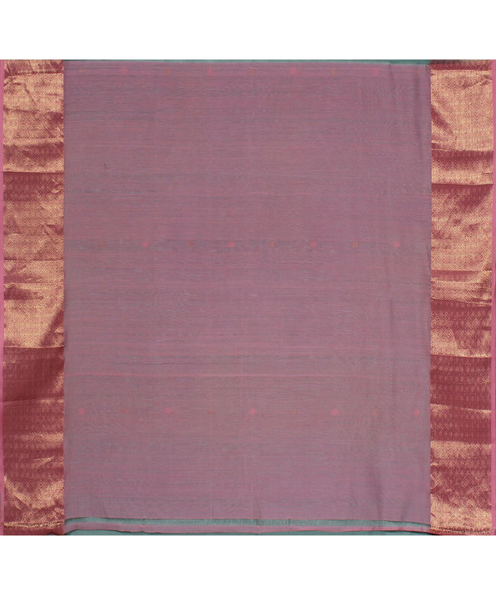 Skyblue handwoven maheshwari cotton silk saree