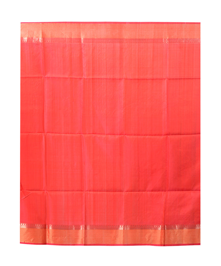 Maroon multicolor  handwoven silk saree