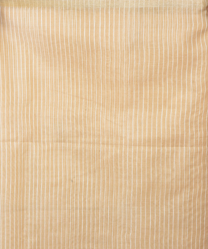 Brown silk handwoven jamdani saree