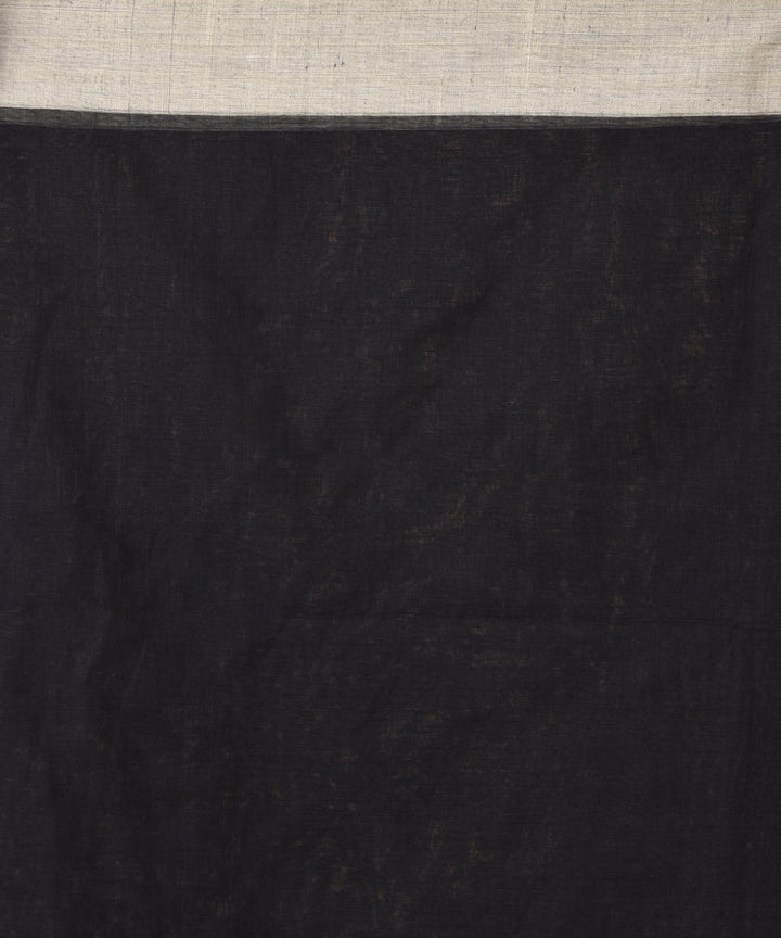 Black cotton handloom jamdani saree
