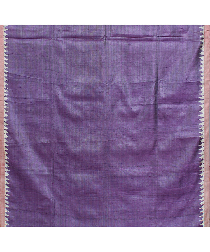 Cream handwoven gopalpur jala border tussar saree