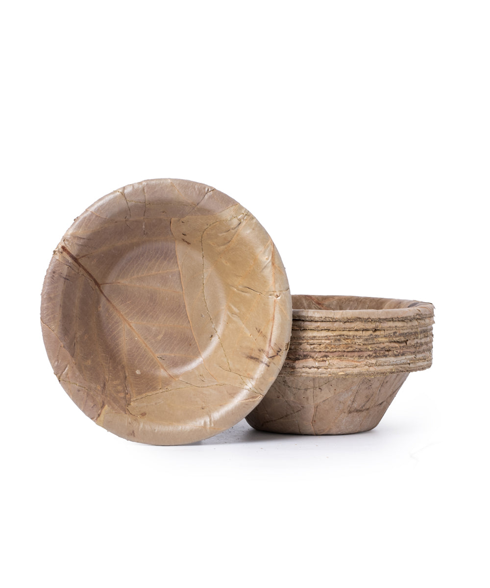 Beige Disposable  Handcrafted plates