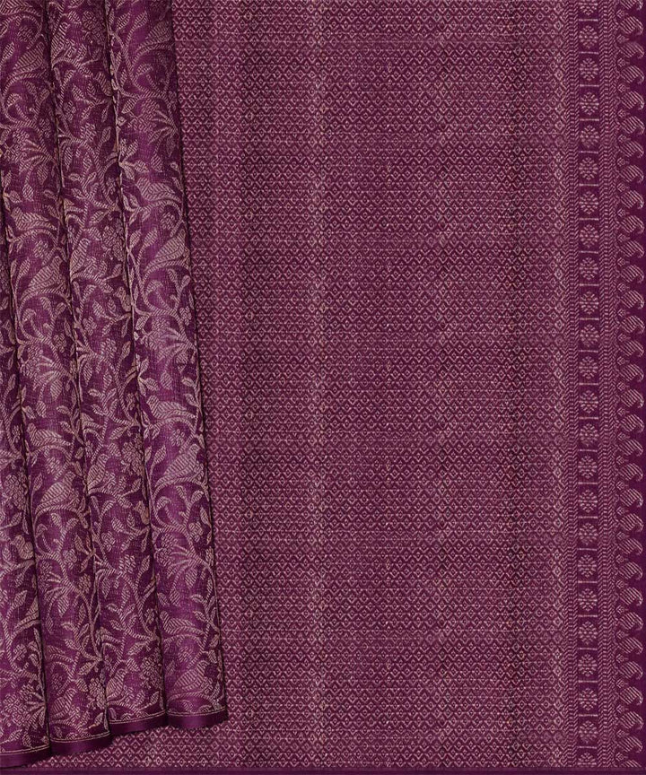 Grape kora handwoven kanjivaram silk saree