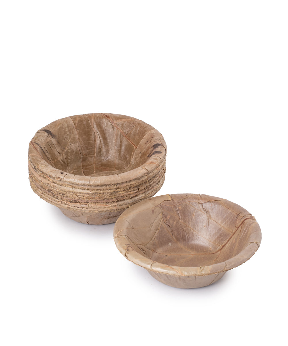 Beige Disposable  Handcrafted plates