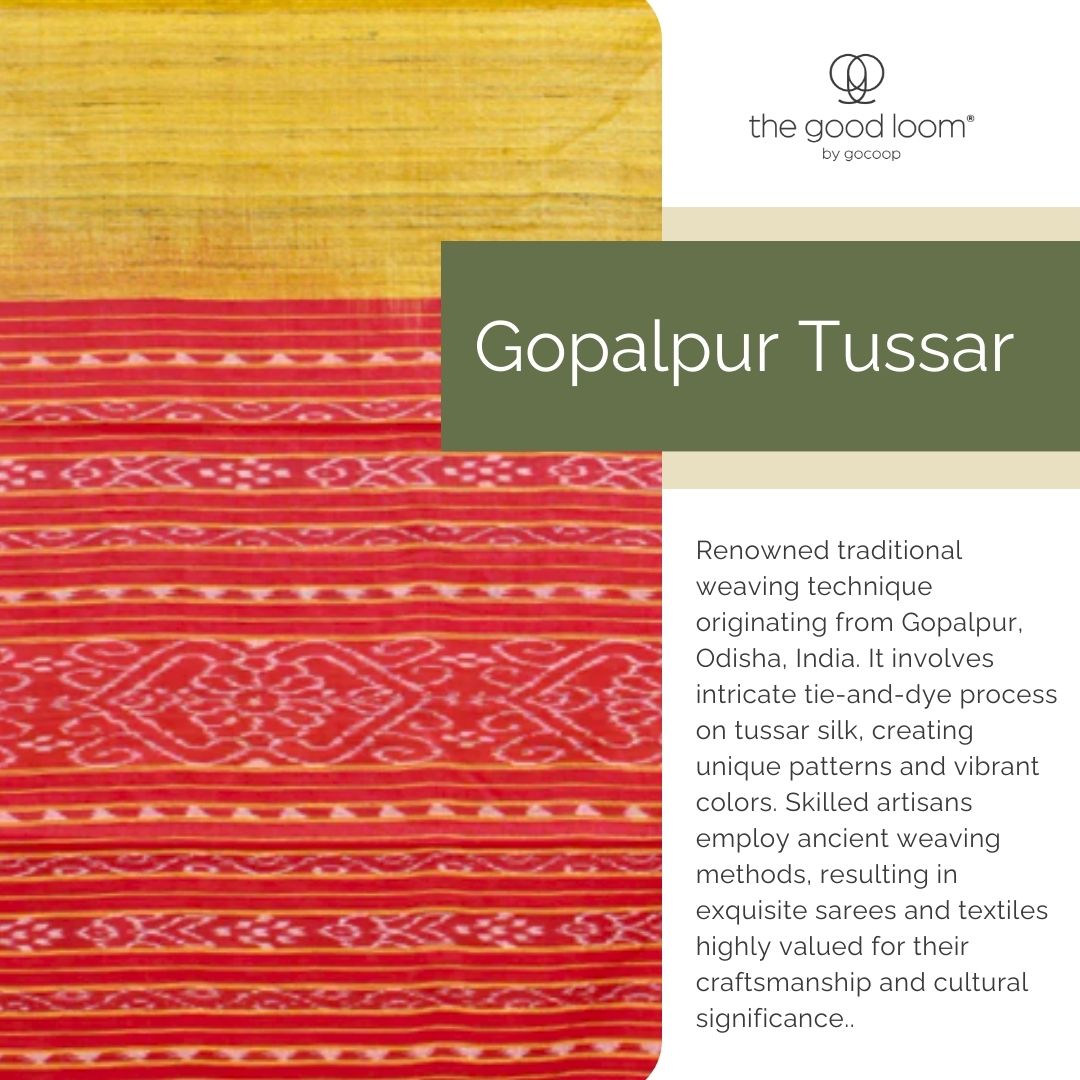 Blue pink handwoven tussar silk saree