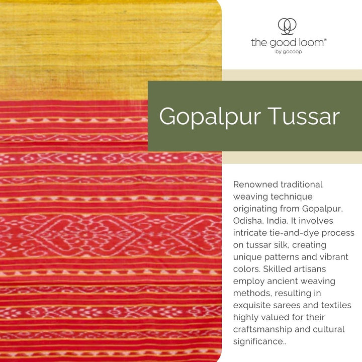 Blue pink handwoven tussar silk saree