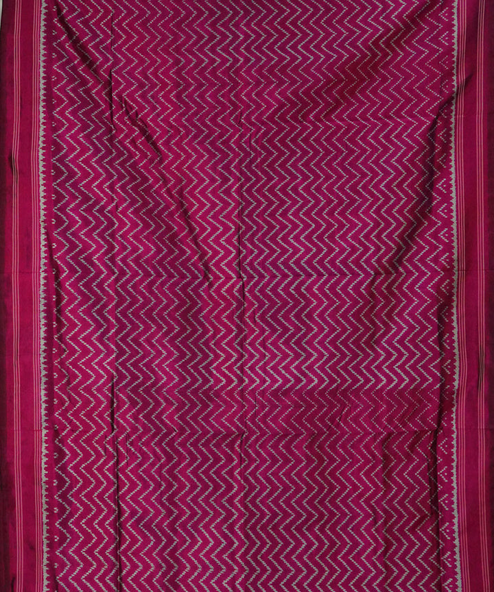 Mauve handwoven pochampally ikat silk saree