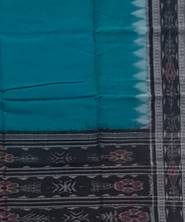 Dynasty green black handloom cotton sambalpuri dupatta