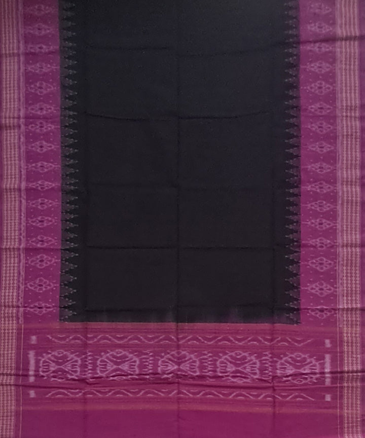 Black purple handloom cotton sambalpuri dupatta