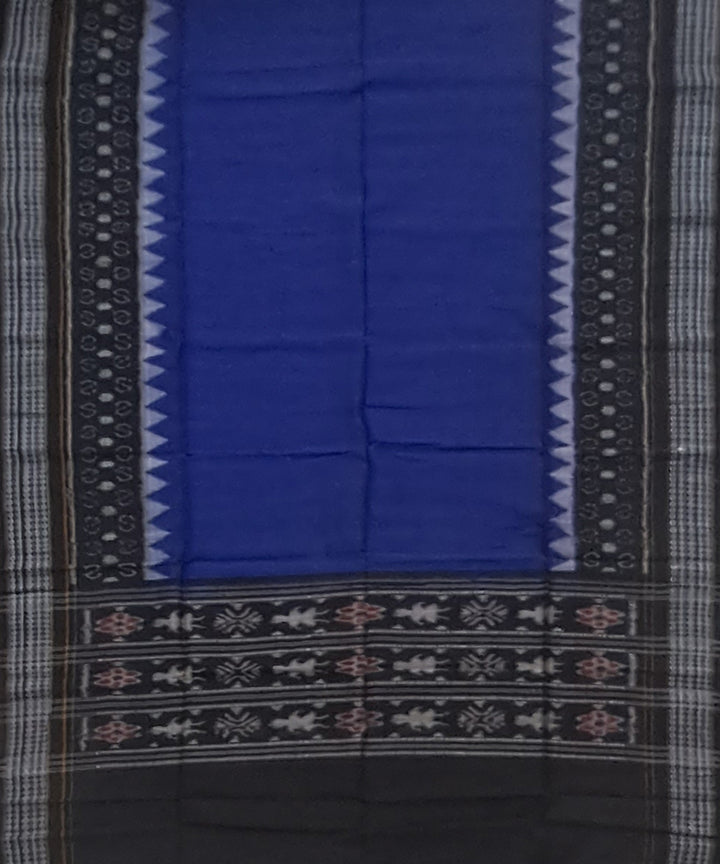 Indigo blue black handloom sambalpuri cotton dupatta