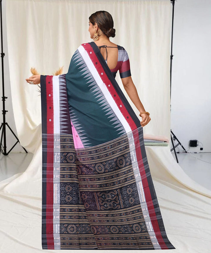 Multicolor handwoven sambalpuri cotton saree