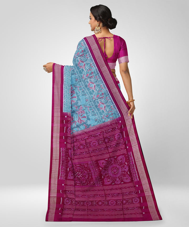 Multicolor silk handwoven sambalpuri saree