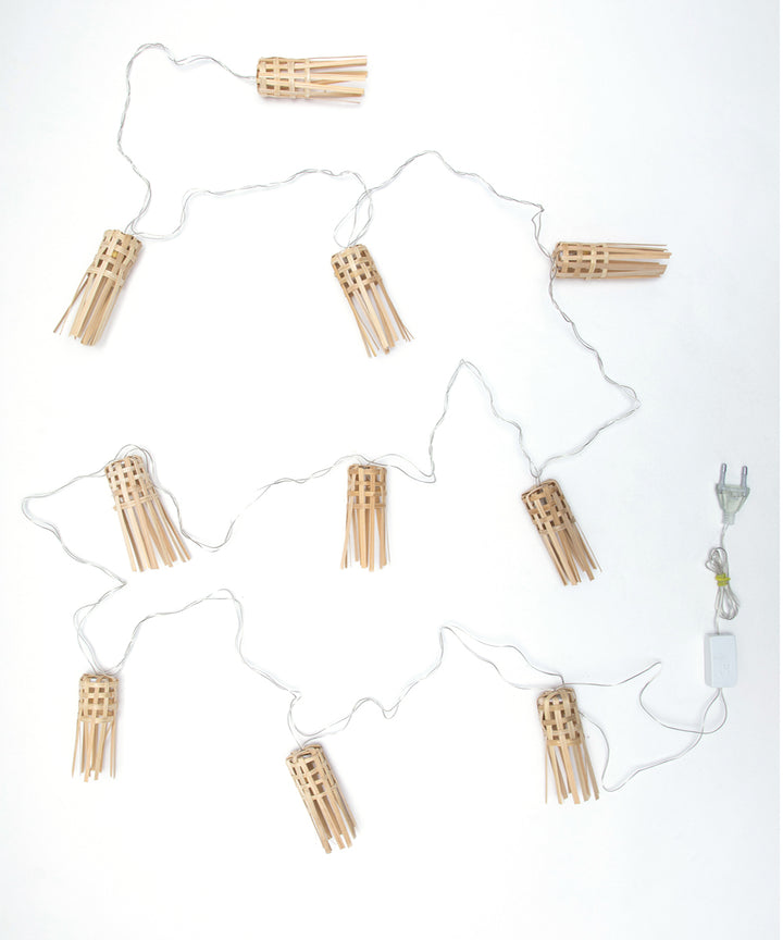 Frill Handcrafted bamboo String Light