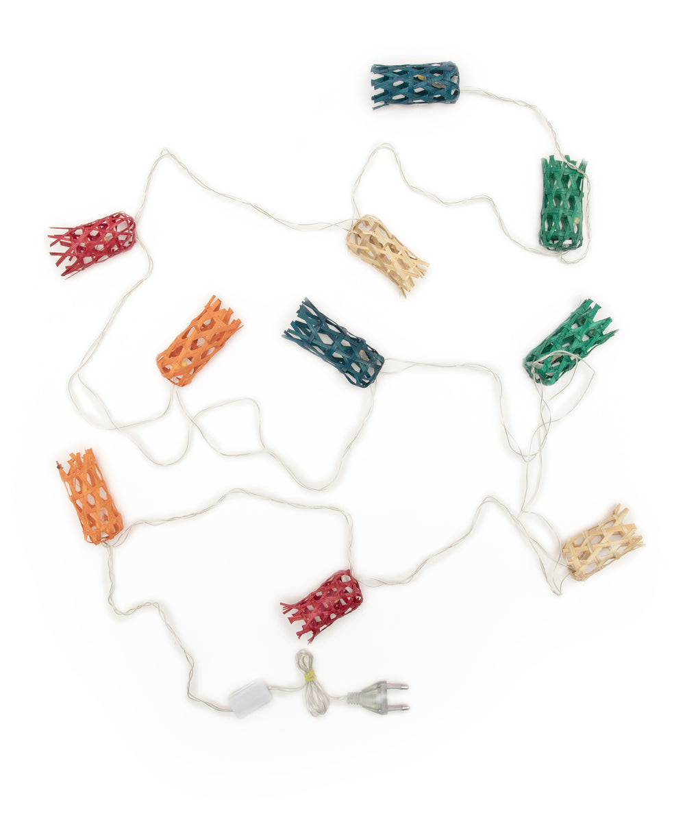 Multicoloured Bell Handcrafted bamboo String Light