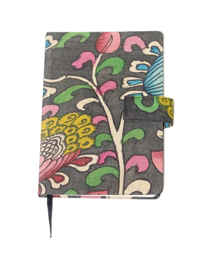 Black cotton hand printed kalamkari diary