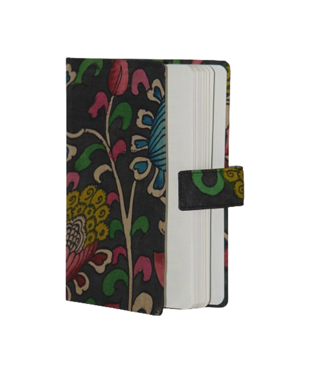 Black cotton hand printed kalamkari diary