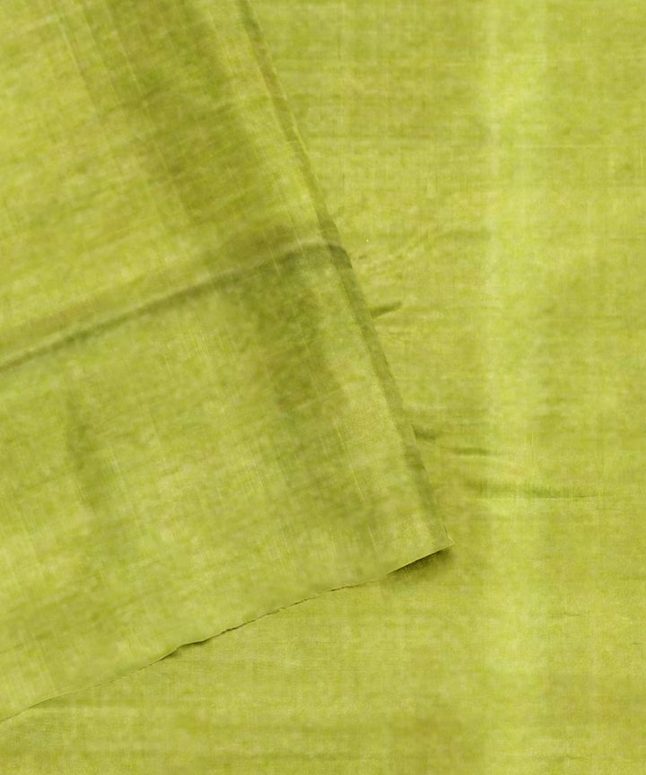 Artichoke acid green silk handloom bomkai saree