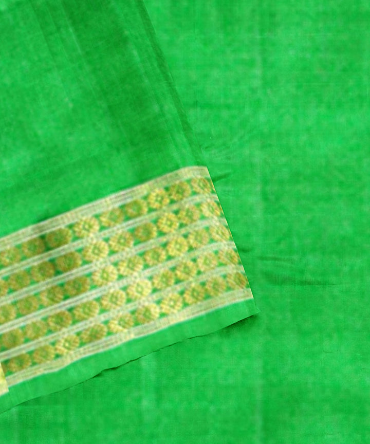 Red green silk handloom sambalpuri saree