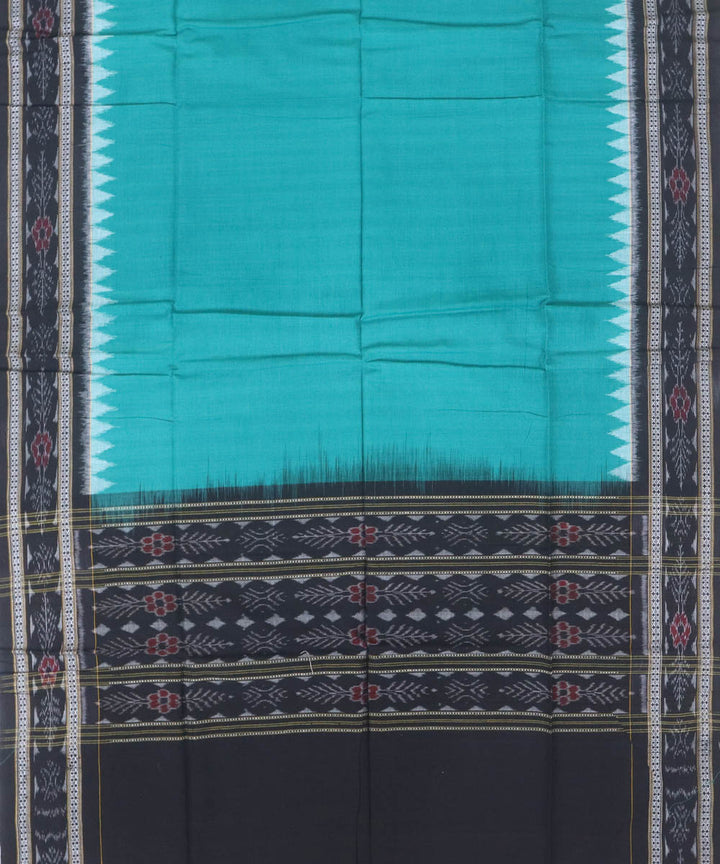 Light sea green multicolor handwoven cotton sambalpuri dress material