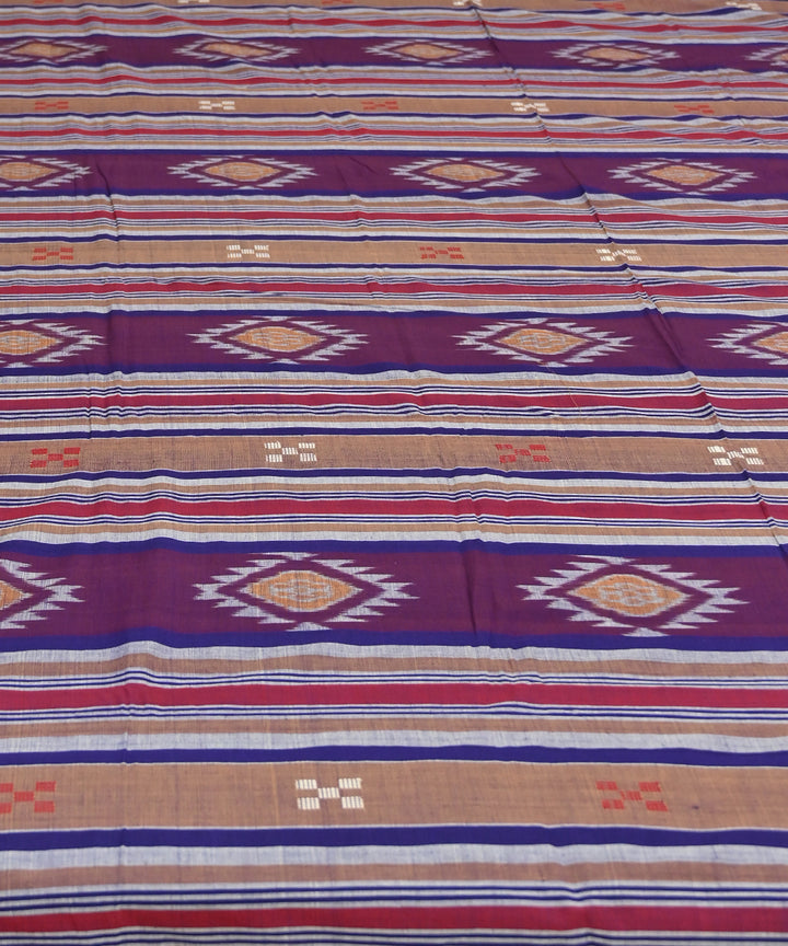 Copper rose multicolour handmade sambalpuri cotton bedsheet